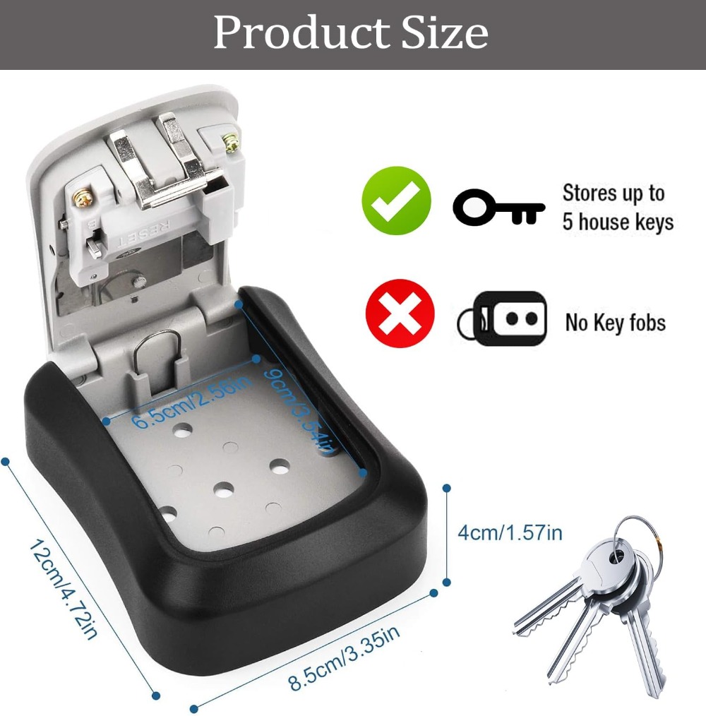 Key Safe Wall Mounted Waterpro - đánh giá và giá Lockbox Key Secure