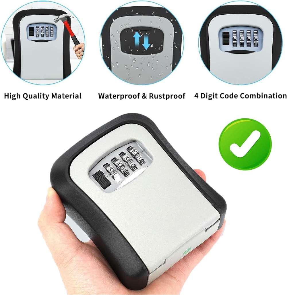 Key Safe Wall Mounted Waterpro - đánh giá và giá Lockbox Key Secure
