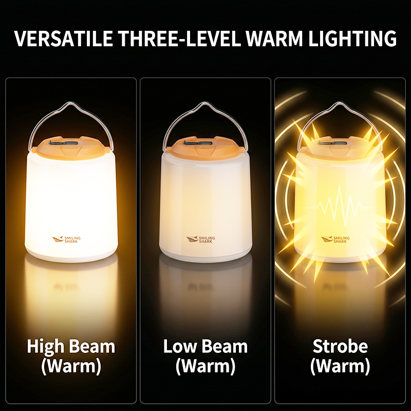 SMILING SHARK LED Rechargeable - đánh giá và giá Power Outage Light